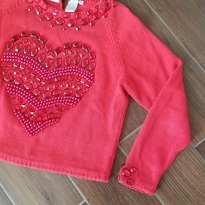 Vintage 90s Cropped Embellished Sweater